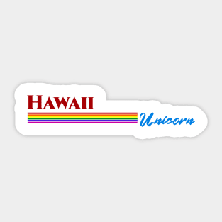 Hawaii Unicorn Gift Sticker